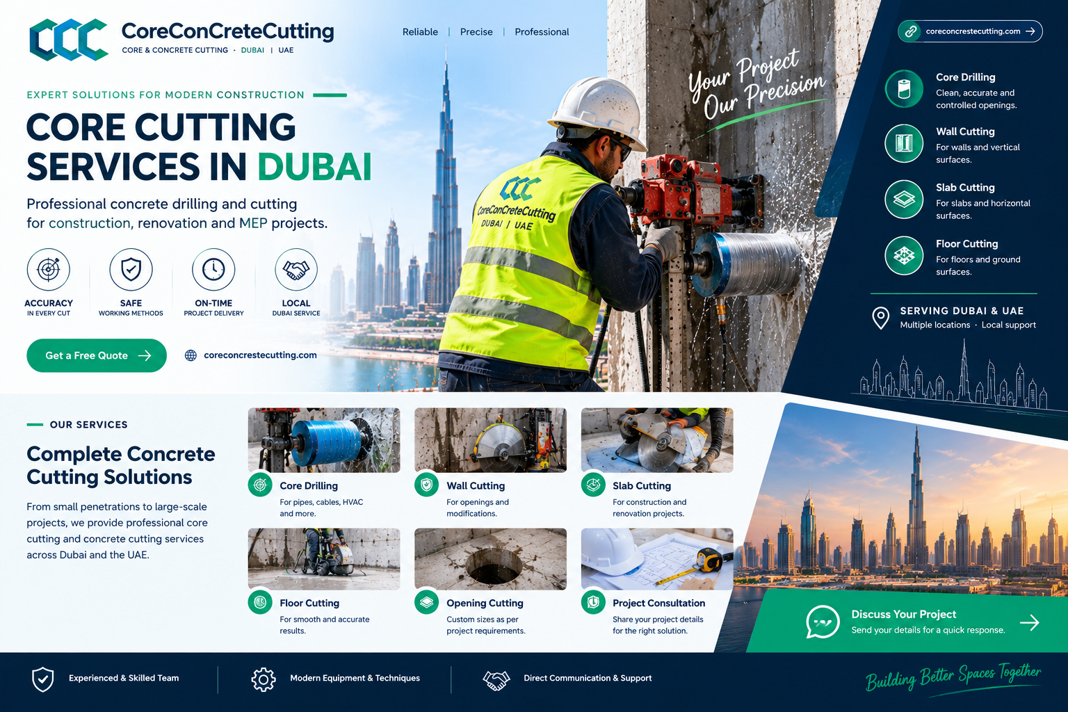 Core Cutting Services in Dubai